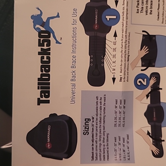 Mamamed Tailback 50 Universal Back Brace Support Wrap NEW - Picture 3 of 3
